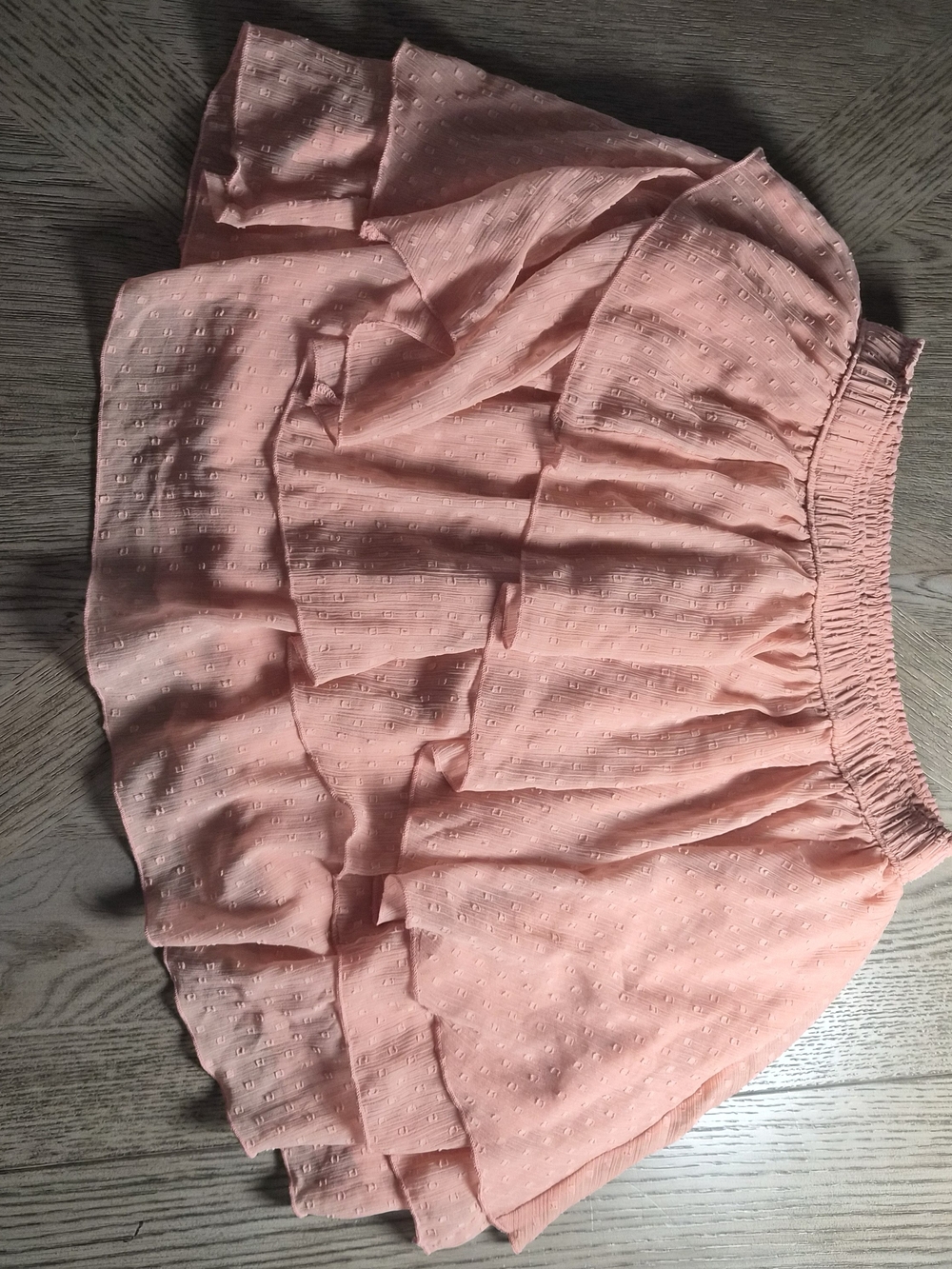 Abercrombie & Fitch Peach Tiered Mini Skirt